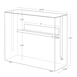 Rolling Cable Management Box, Steel - Yamazaki Home-Cable Management-Yamazaki Home-SANTOKU NYC