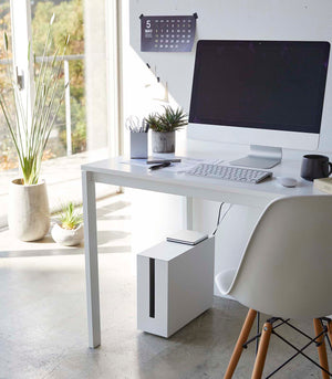 Rolling Cable Management Box Steel-Cable Management-Yamazaki Home-santoku nyc