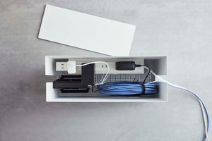 Rolling Cable Management Box Steel-Cable Management-Yamazaki Home-santoku nyc