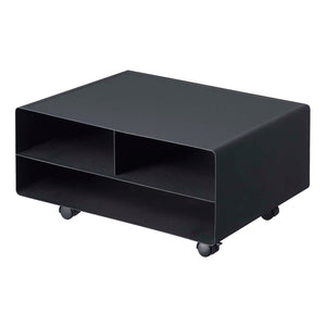 Rolling Printer Stand, Steel-Printer Stand-Yamazaki Home-Black-santoku nyc