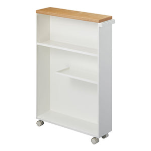 Rolling Storage Cart (27" H) - Steel-Rolling Carts-Yamazaki Home-White-santoku nyc