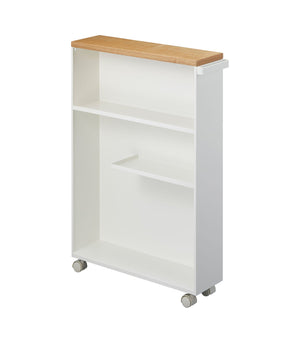 Rolling Storage Cart (27" H) - Steel-Rolling Carts-Yamazaki Home-White-santoku nyc