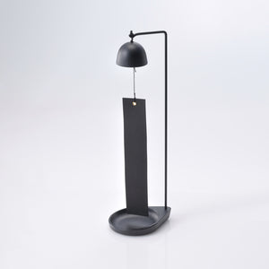Round Tabletop Cast Iron Wind Chime - Chushin Kobo-Bells-Chushin Kobo-Black-santoku nyc