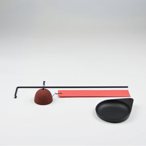 Round Tabletop Cast Iron Wind Chime - Chushin Kobo-Bells-Chushin Kobo-santoku nyc