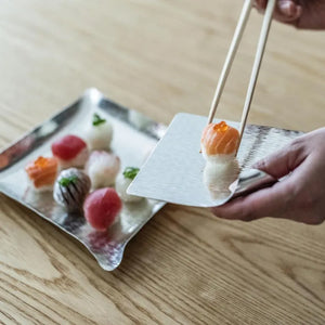 Suzugami Bendable Paper-Thin Tin Plate 'Samidare' Square - Syouryu-Kitchen & Tableware-syouryu-santoku nyc