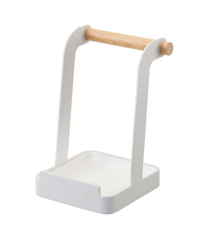 Lid & Ladle Stand - Steel + Wood-Stovetop-Yamazaki Home-santoku nyc