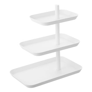 Serving Stand, Steel-Food Display-Yamazaki Home-White-santoku nyc