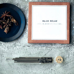 Botanical Incense Sticks No.02 'RELAX' - Shokubutsu△Senkou