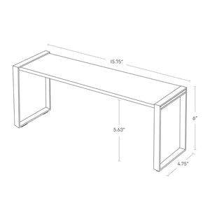 Steel & Wood Single-Tier Riser - Yamazaki Home-Riser-Yamazaki Home-santoku nyc