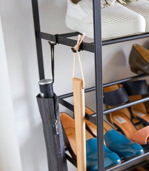 Six-Tier Shoe Rack (34" H) - Steel-Shoe Rack-Yamazaki Home-santoku nyc