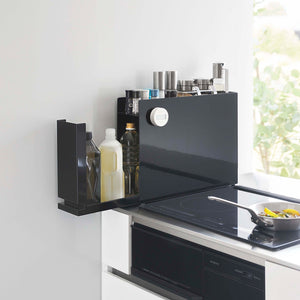 Sliding Drawer Seasoning Rack, Steel-Kitchen Organizer-Yamazaki Home-White-santoku nyc