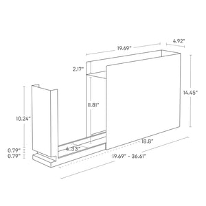 Sliding Drawer Seasoning Rack Steel Yamazaki Home Tower Dimensions