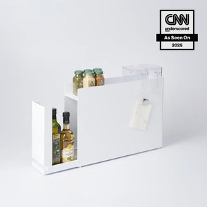 Sliding Drawer Seasoning Rack, Steel - Yamazaki Home-Kitchen Organizer-Yamazaki Home-santoku nyc