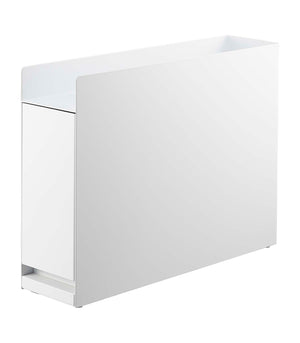 Sliding Drawer Seasoning Rack, Steel-Kitchen Organizer-Yamazaki Home-White-santoku nyc