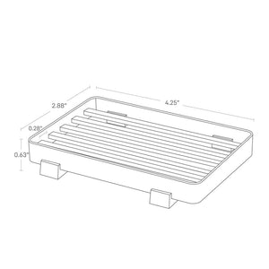 Slotted Soap Tray Steel - Yamazaki Home-Soap Dish-Yamazaki Home-santoku nyc