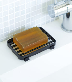 Slotted Soap Tray Steel-Soap Dish-Yamazaki Home-santoku nyc