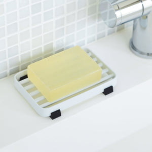 Slotted Soap Tray Steel-Soap Dish-Yamazaki Home-santoku nyc