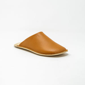 Smooth Leather Room Slippers - Reela