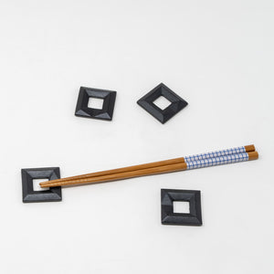 Square Chopstick Rest Set of 4 - Chushin Kobo
