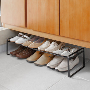 Stackable Shoe Rack H 7", Steel-Shoe Rack-Yamazaki Home-santoku nyc