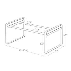 Stackable Shoe Rack H 7", Steel - Yamazaki Home-Shoe Rack-Yamazaki Home-santoku nyc