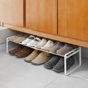 Stackable Shoe Rack H 7", Steel-Shoe Rack-Yamazaki Home-santoku nyc
