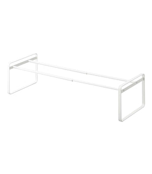 Stackable Shoe Rack H 7", Steel-Shoe Rack-Yamazaki Home-White-santoku nyc