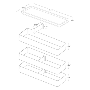 Stacking Accessories or Watches Case Two Styles - Yamazaki Home-Storage Case-Yamazaki Home-santoku nyc