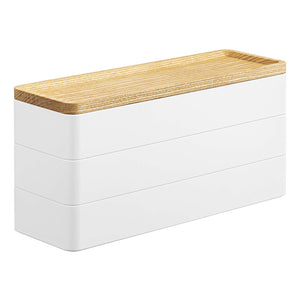 Stacking Accessories or Watches Case Two Styles-Storage Case-Yamazaki Home-Accessories-White-santoku nyc