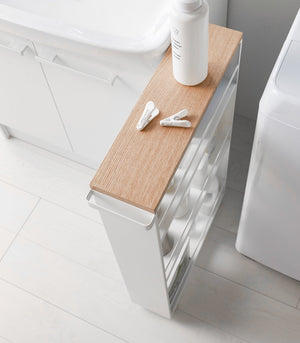 Slim Storage Cart (32" H) - Steel-Rolling Carts-Yamazaki Home-santoku nyc