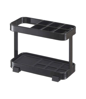 Steel Toothbrush & Toothpaste Stand-Toothbrush Holder-Yamazaki Home-Black-santoku nyc