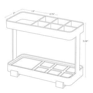Steel Toothbrush & Toothpaste Stand - Yamazaki Home-Toothbrush Holder-Yamazaki Home-santoku nyc