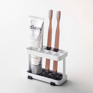 Steel Toothbrush & Toothpaste Stand-Toothbrush Holder-Yamazaki Home-santoku nyc