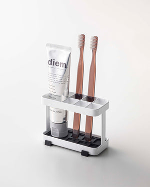 Steel Toothbrush & Toothpaste Stand-Toothbrush Holder-Yamazaki Home-santoku nyc