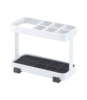 Steel Toothbrush & Toothpaste Stand-Toothbrush Holder-Yamazaki Home-White-santoku nyc