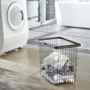 Steel Wire Basket 15" H-Laundry Basket-Yamazaki Home-santoku nyc