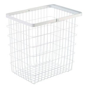 Steel Wire Basket 15" H-Laundry Basket-Yamazaki Home-White-santoku nyc