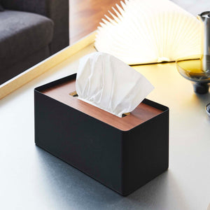 Rectangle Tissue Box Cover, Steel-Tissue Case-Yamazaki Home-santoku nyc