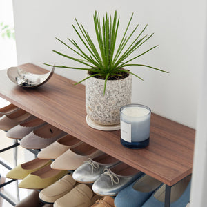 Steel + Wood Rolling Five-Tier Shoe Rack - Yamazaki Home-Shoe Rack-Yamazaki Home-SANTOKU NYC