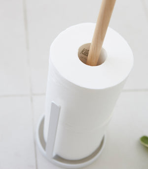 Steel & Wood Toilet Paper Stocker-Toilet Paper Stocker-Yamazaki Home-santoku nyc