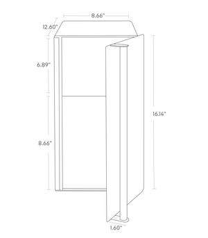 Steel + Wood Vertical Bread Box - Yamazaki Home-Bread Box-Yamazaki Home-santoku nyc