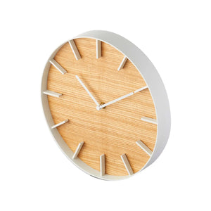 Steel & Wood Wall Clock - Yamazaki Home-Wall Clock-Yamazaki Home-Ash-santoku nyc