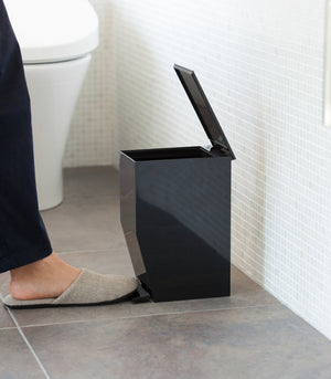 Step Trash Can - Yamazaki Home-Trash Can-Yamazaki Home-Black-SANTOKU NYC