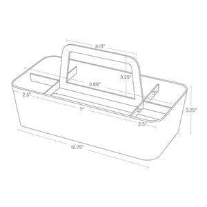 Storage Caddy, Steel - Yamazaki Home-Baskets and Bins-Yamazaki Home-santoku nyc