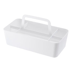 Storage Caddy, Steel-Baskets and Bins-Yamazaki Home-White-santoku nyc