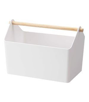 Storage Caddy-Baskets and Bins-Yamazaki Home-White-santoku nyc