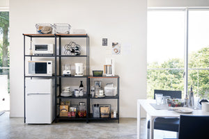 Storage Rack: Three Sizes, Steel-Shelving-Yamazaki Home-35-Inch-White-santoku nyc