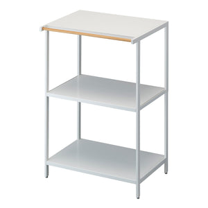 Storage Rack: Three Sizes, Steel-Shelving-Yamazaki Home-35-Inch-White-santoku nyc