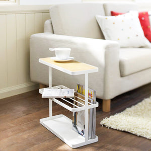 Storage Table H 17", Steel-End + Side Tables-Yamazaki Home-santoku nyc