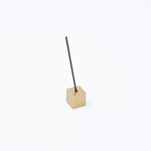 Brass Cube Incense Holder S - Sumitani Saburo Shouten-Incense Holder-Sumitani Saburo Shouten-SANTOKU NYC